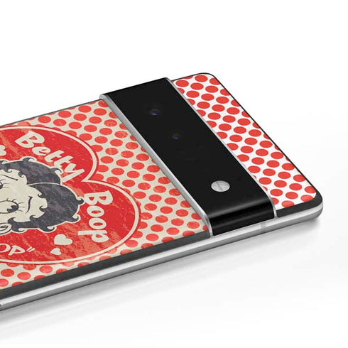 Betty Boop Red Heart Google Pixel 6 Skin