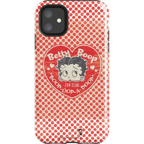 Betty Boop Red Heart iPhone 11 Impact Case