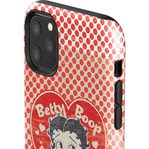 Betty Boop Red Heart iPhone 11 Pro Max Impact Case
