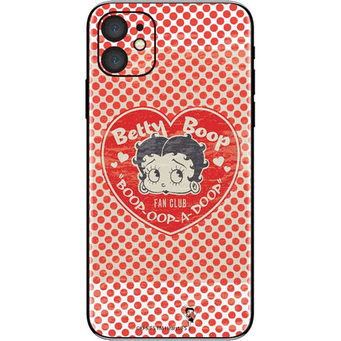 Betty Boop Red Heart iPhone 11 Skin