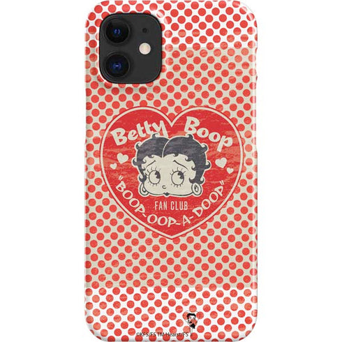 Betty Boop Red Heart iPhone 12 Mini Lite Case