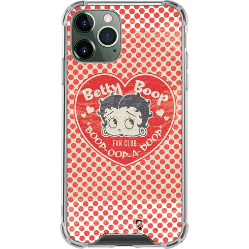 Betty Boop Red Heart iPhone 12 Pro Max Clear Case