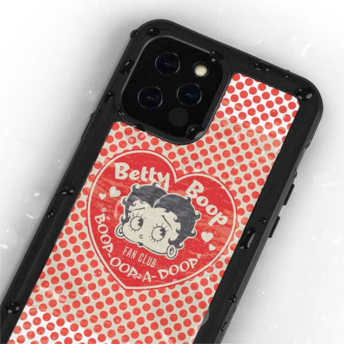 Betty Boop Red Heart iPhone 12 Pro Waterproof Case