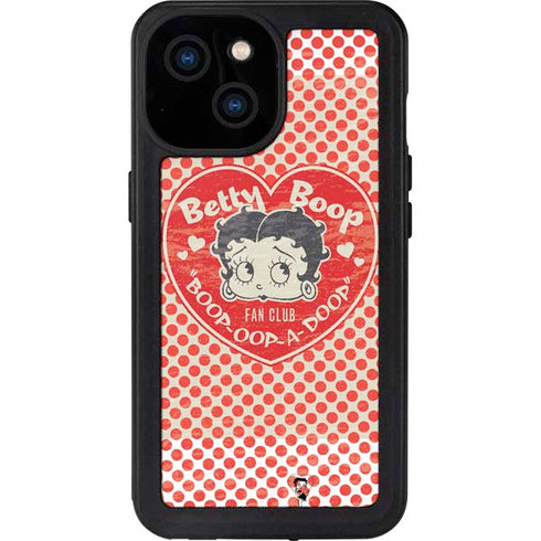 Betty Boop Red Heart iPhone 13 Mini Waterproof Case