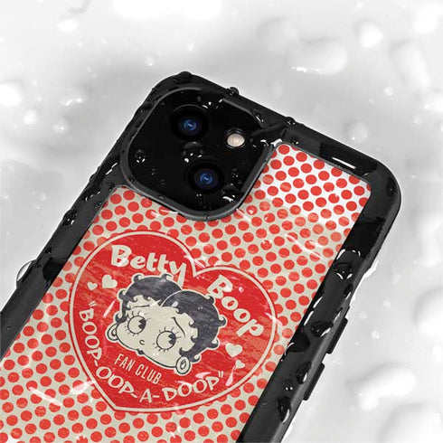 Betty Boop Red Heart iPhone 13 Mini Waterproof Case