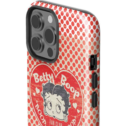 Betty Boop Red Heart iPhone 13 Pro Max Impact Case