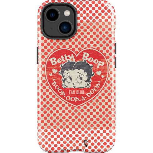 Betty Boop Red Heart iPhone 15 Plus Impact Case