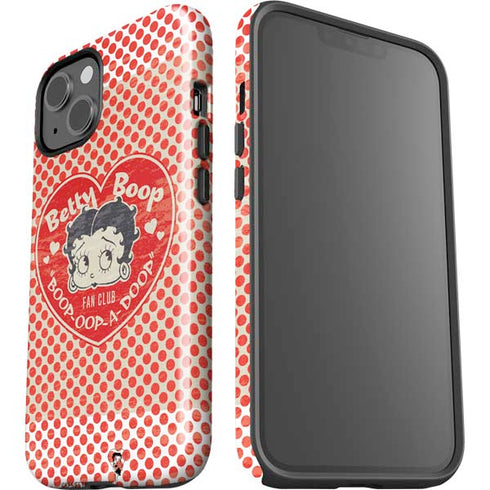 Betty Boop Red Heart iPhone 14 Plus Impact Case