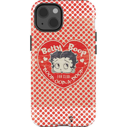 Betty Boop Red Heart iPhone 14 Impact Case