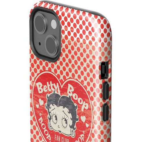 Betty Boop Red Heart iPhone 15 Impact Case