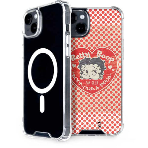 Betty Boop Red Heart iPhone 15 Plus MagSafe Case