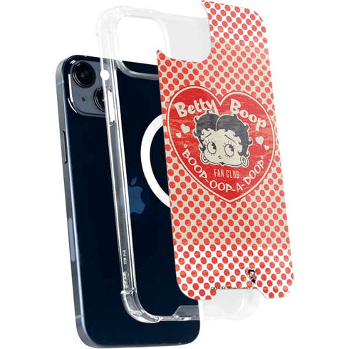 Betty Boop Red Heart iPhone 15 Plus MagSafe Case