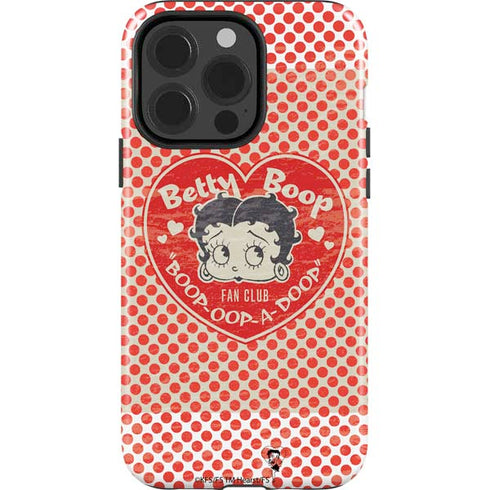 Betty Boop Red Heart iPhone 14 Pro Impact Case