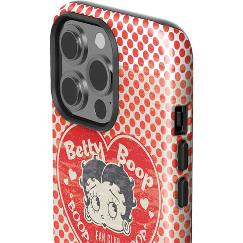 Betty Boop Red Heart iPhone 14 Pro Impact Case