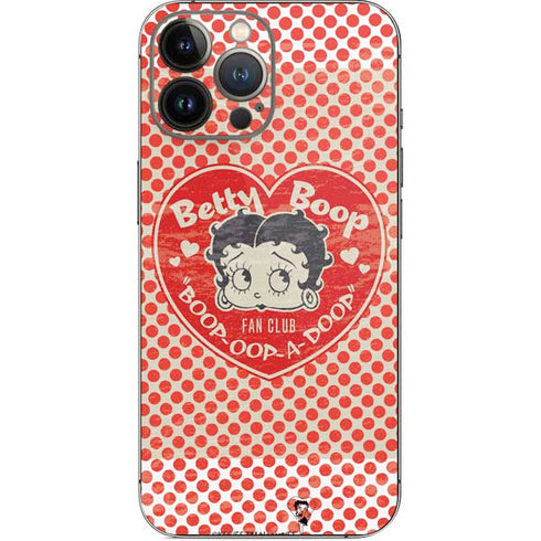 Betty Boop Red Heart iPhone 14 Pro Max Skin