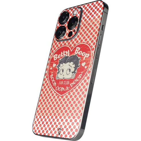 Betty Boop Red Heart iPhone 14 Pro Skin