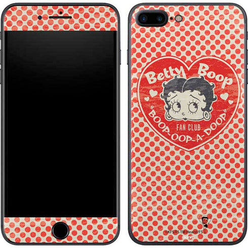 Betty Boop Red Heart iPhone 7 Plus Skin