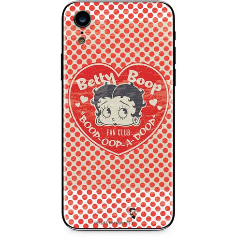 Betty Boop Red Heart iPhone XR Skin