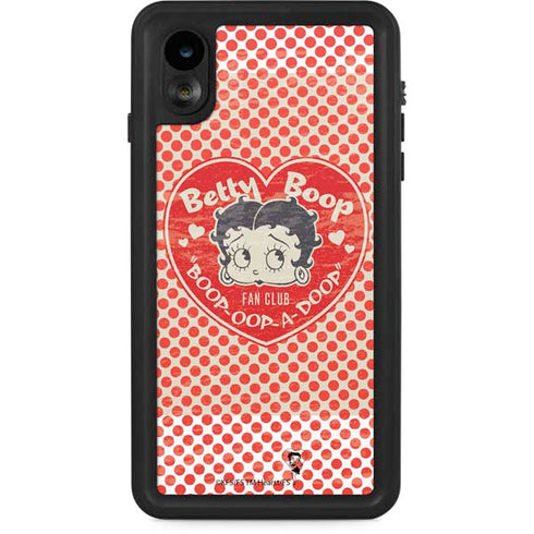 Betty Boop Red Heart iPhone XR Waterproof Case