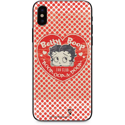 Betty Boop Red Heart iPhone XS Max Skin