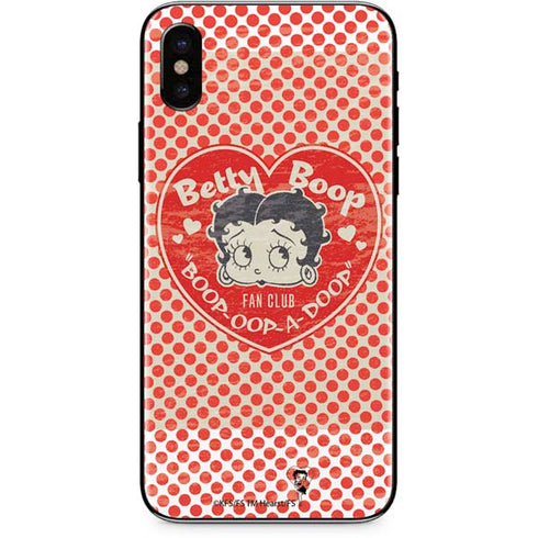 Betty Boop Red Heart iPhone XS Skin