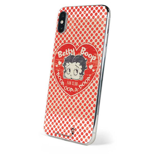Betty Boop Red Heart iPhone XS Skin