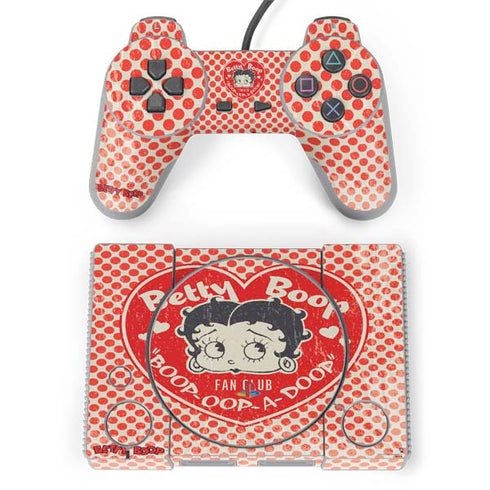 Betty Boop Red Heart PlayStation Classic Bundle Skin