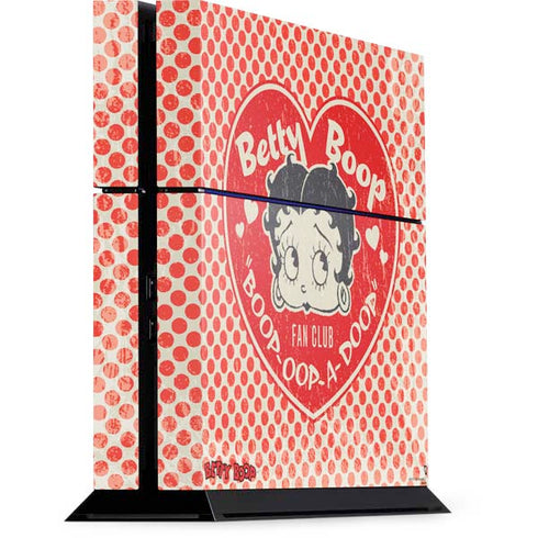 Betty Boop Red Heart PS4 Console Skin