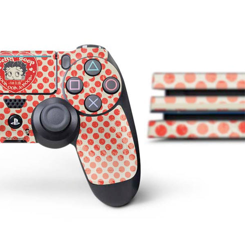 Betty Boop Red Heart PS4 Pro Bundle Skin