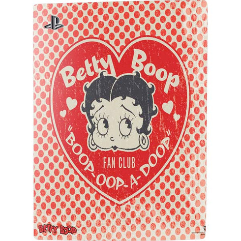 Betty Boop Red Heart PS5 Digital Edition Console Skin