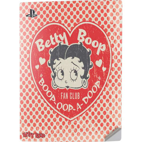 Betty Boop Red Heart PS5 Digital Edition Console Skin