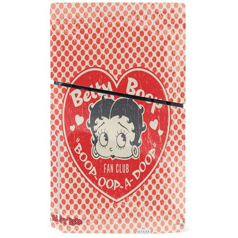 Betty Boop Red Heart PS5 Slim Disk Bundle Skin