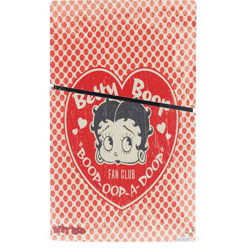 Betty Boop Red Heart PS5 Slim Digital Edition Bundle Skin