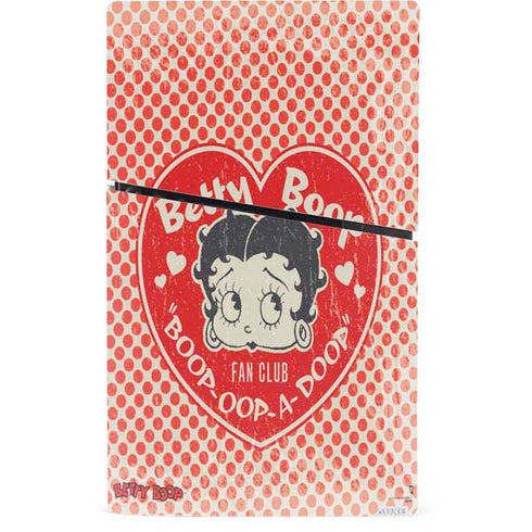 Betty Boop Red Heart PS5 Slim Digital Edition Console Skin