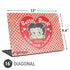 Betty Boop Red Heart Universal Laptop 16in (13 x 9.4in) Skin