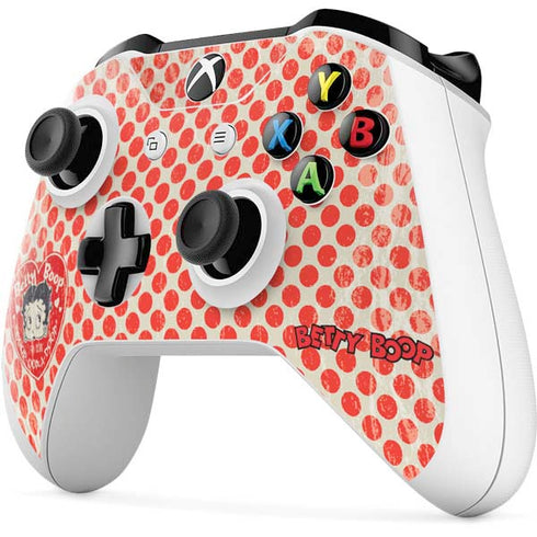Betty Boop Red Heart Xbox One S All-Digital Edition Bundle Skin
