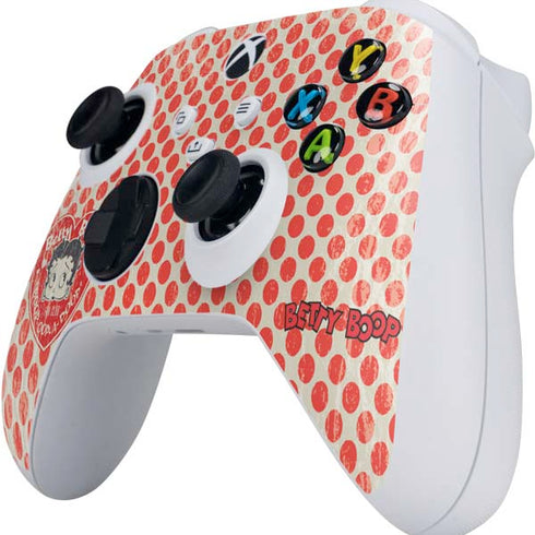 Betty Boop Red Heart Xbox Series S Controller Skin