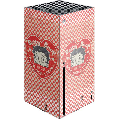 Betty Boop Red Heart Xbox Series X Console Skin