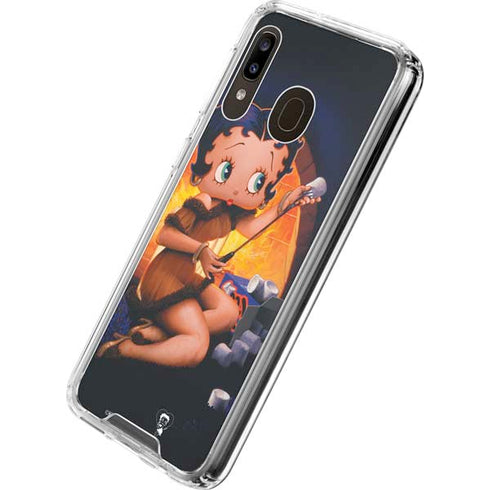 Betty Boop Roasting Marshmallows Galaxy A30 Clear Case