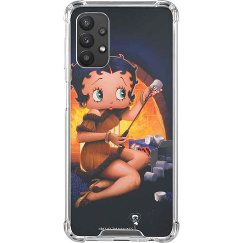 Betty Boop Roasting Marshmallows Galaxy A32 5G Clear Case