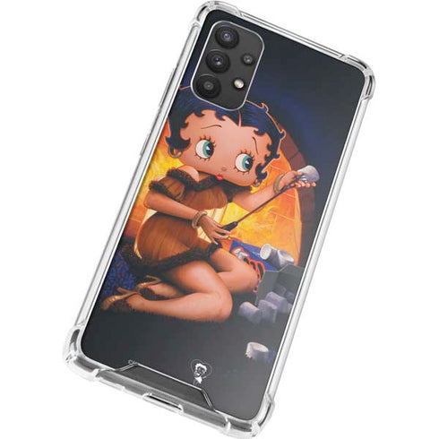 Betty Boop Roasting Marshmallows Galaxy A32 5G Clear Case