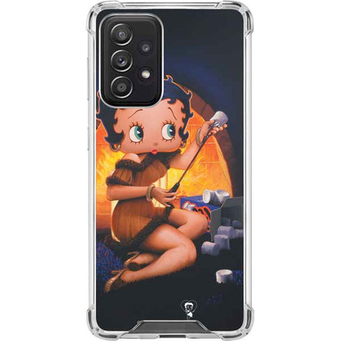 Betty Boop Roasting Marshmallows Galaxy A52 5G Clear Case