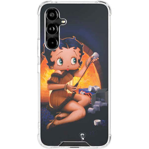 Betty Boop Roasting Marshmallows Galaxy A54 5G Clear Case
