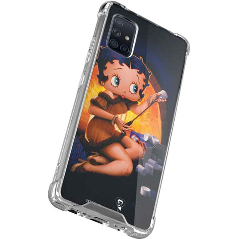 Betty Boop Roasting Marshmallows Galaxy A71 5G Clear Case