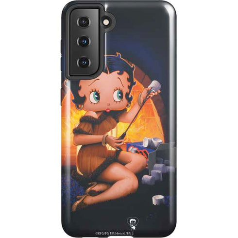 Betty Boop Roasting Marshmallows Galaxy S21 5G Pro Case