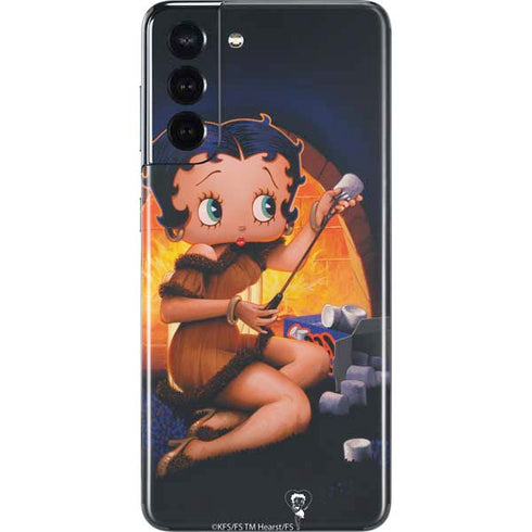 Betty Boop Roasting Marshmallows Galaxy S21 5G Skin