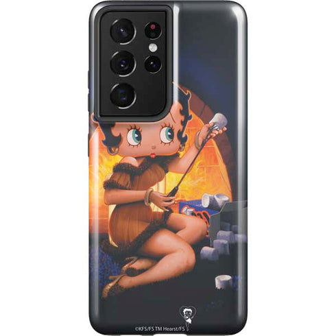Betty Boop Roasting Marshmallows Galaxy S21 Ultra 5G Pro Case