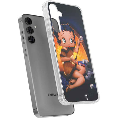 Betty Boop Roasting Marshmallows Galaxy S24 Plus Clear Case