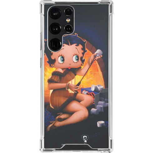 Betty Boop Roasting Marshmallows Galaxy S24 Ultra Clear Case