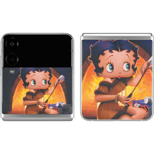 Betty Boop Roasting Marshmallows Galaxy Z Flip4 5G Skin